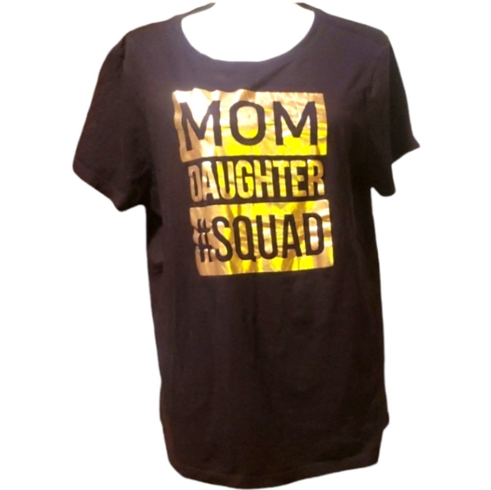 Woman's Place XL/T Black T-Shirt Mom & Daughter